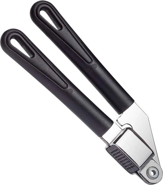 Knoflookpers con rete estraibile - verniciato - lunghezza 197 cm - Gentle nero