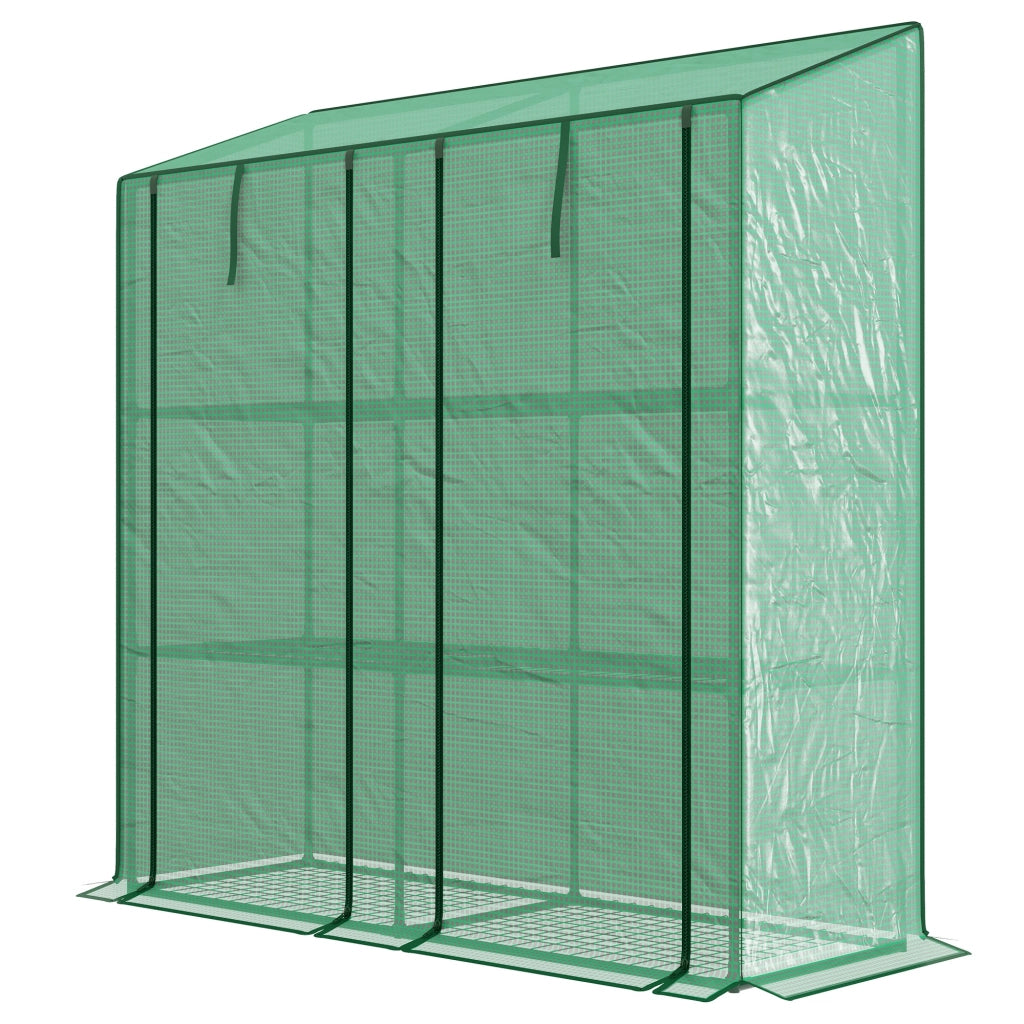 Serra da Giardino con Mensole e Porte ¨C Minimal ¨C Verde 143x46x151cm