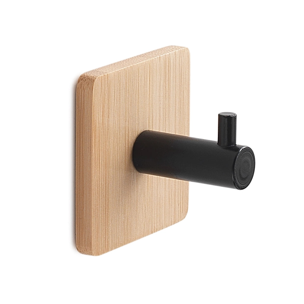 APPENDIABITI QUADRATO JUNCOS 5X5H4CM BAMBU/NERO