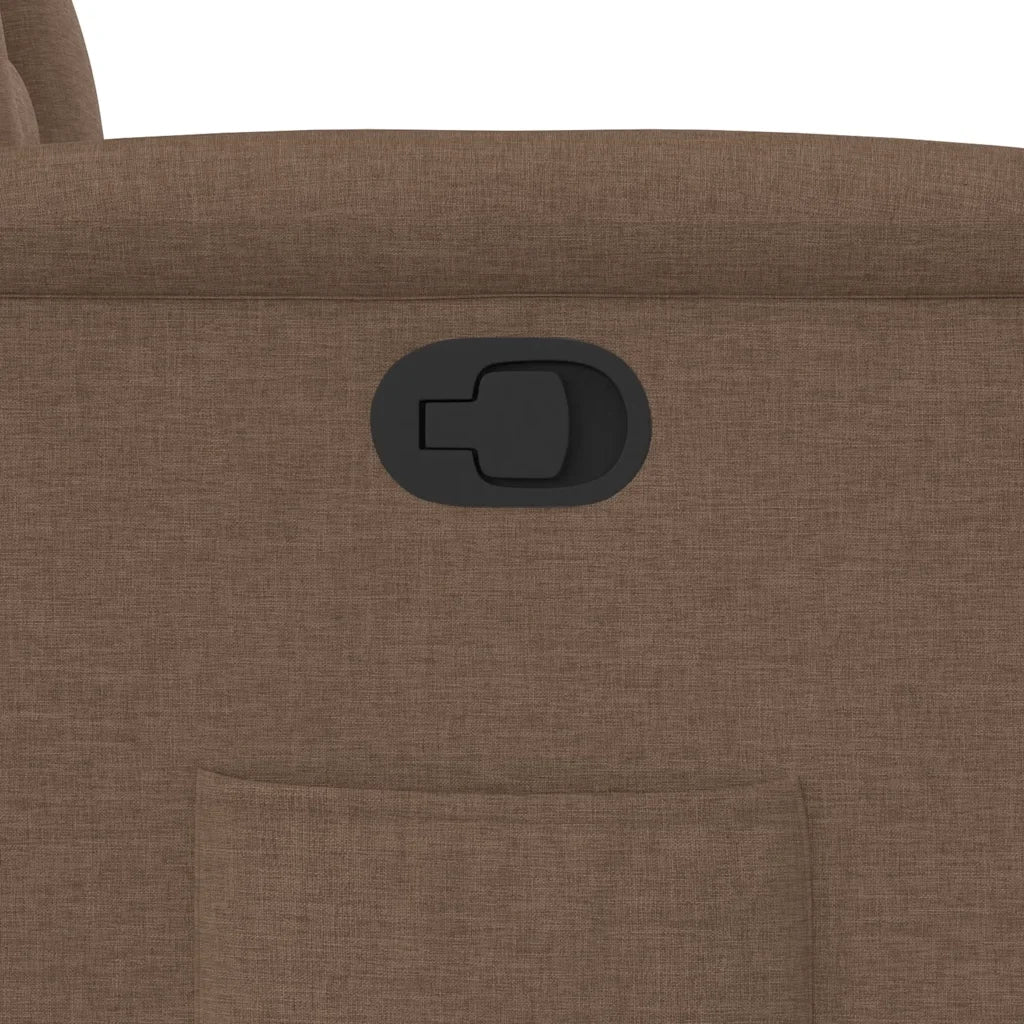 Poltrona Reclinabile in Tessuto Marrone 4015546
