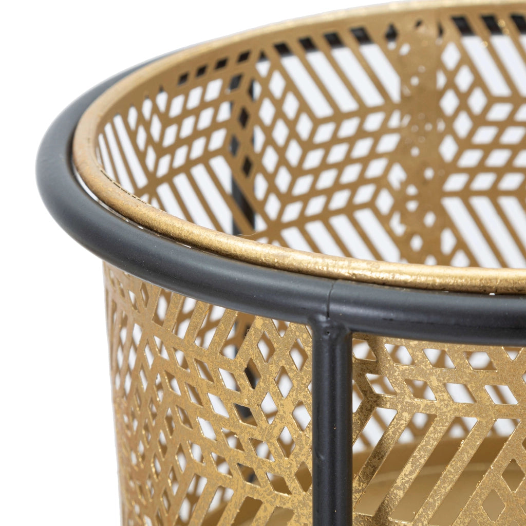 Copan, Vaso set 2 Vasi, Portavasi Rimovibili, oro