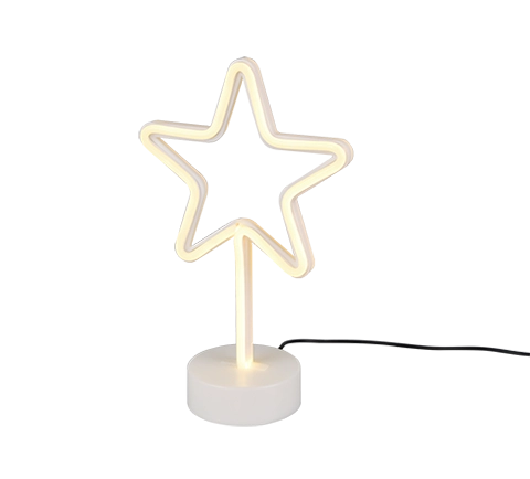 Lampada Tavolo Scrivania Stella Led 1.8W Giallo H 30 cm Star GD Trio