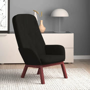 Poltrona Relax Nera in Velluto 341224