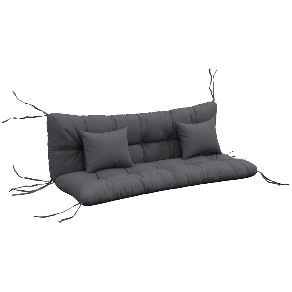 Set 4 Cuscini per Balancelle Giardino ¨C Minimal ¨C Grigio