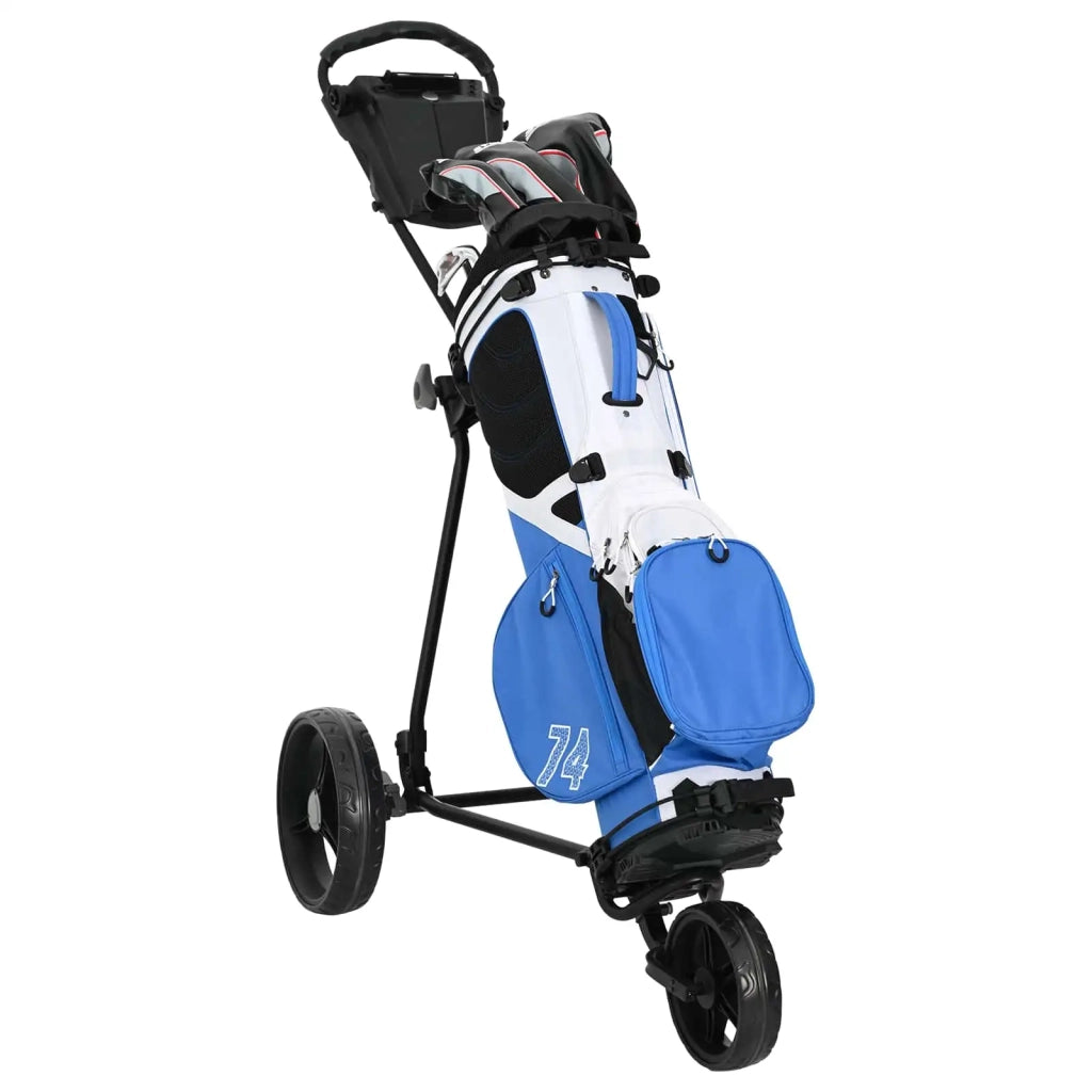 Carrello da golf Nero 95 x 60 x 130 cm Ferro CFW6295325