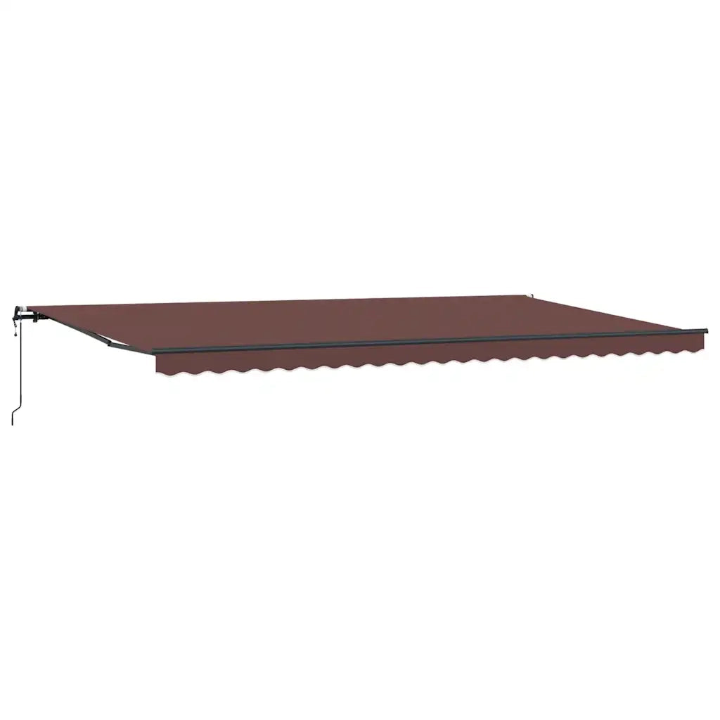 Tenda da Sole Retrattile Automatica Marrone 600x300 cm 3310223