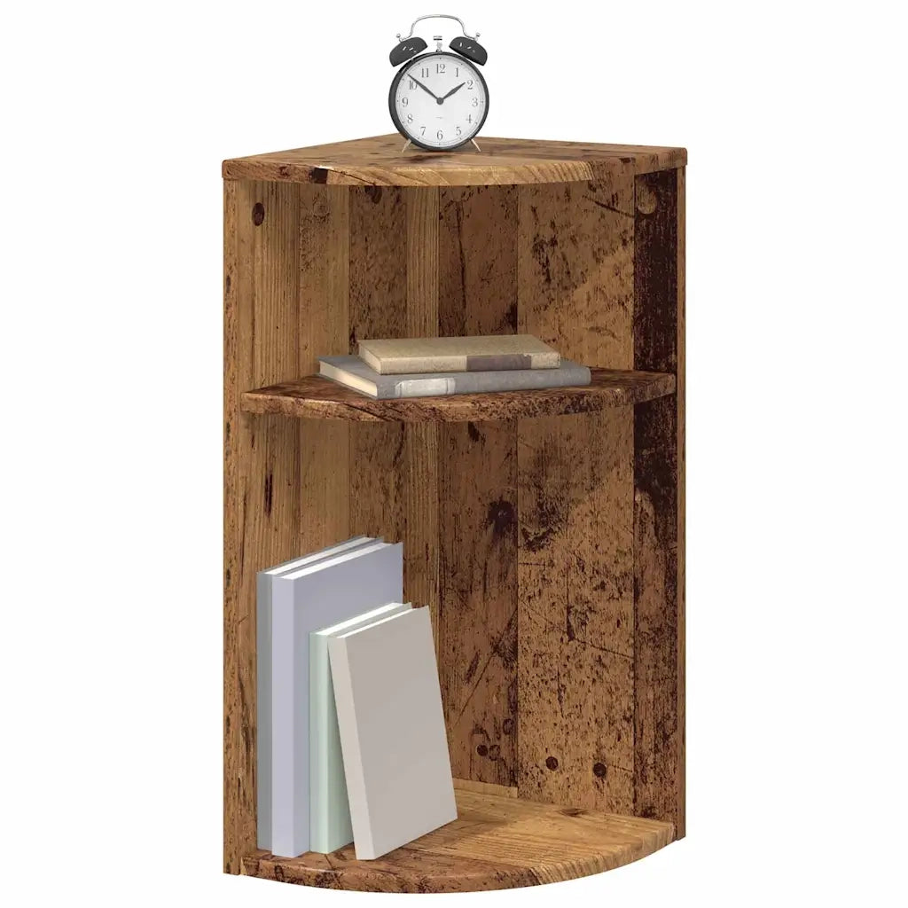 Tavolino | Tavolo laterale Legno vecchio 29,6 x 29,6 x 60 cm Legno multistrato