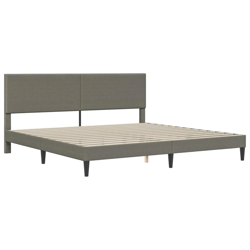 Struttura del letto-Giroletto Grigio Chiaro 180 x 200 cm Tessuto in Cords