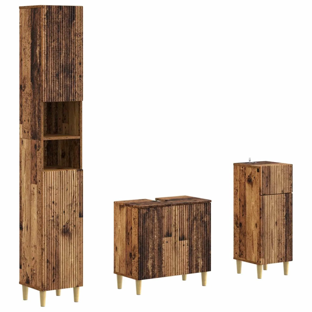 Set di armadietti da bagno in 3 pezzi ARNHEM 3417853
