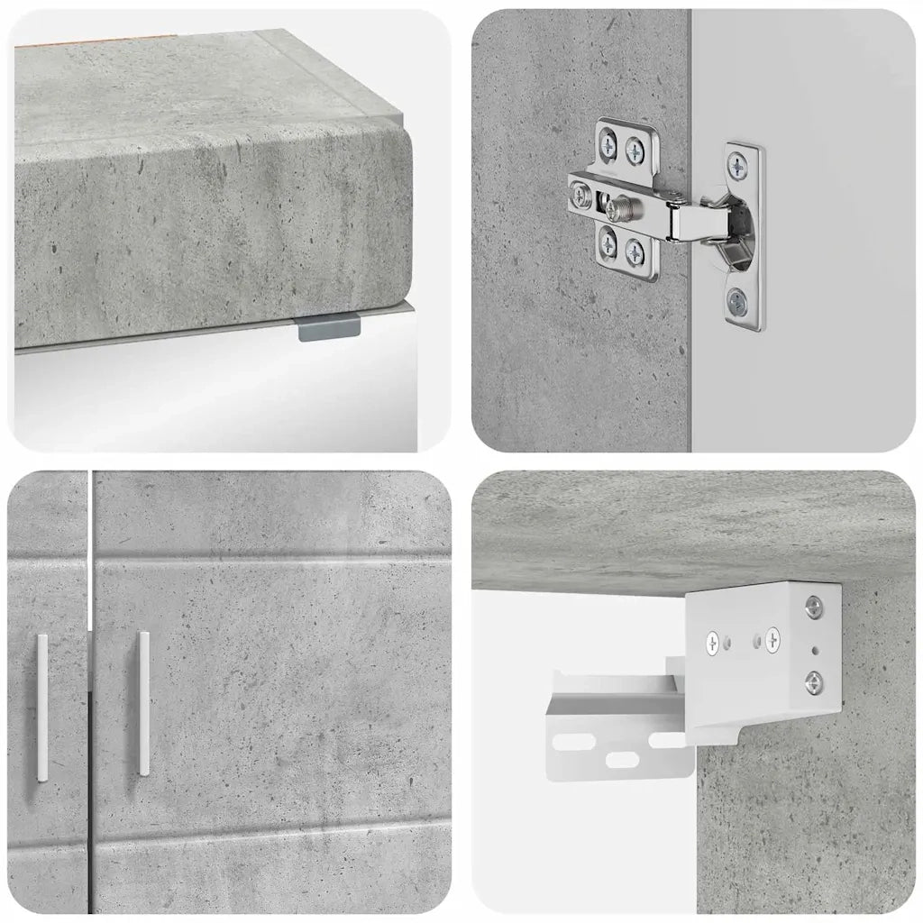 Set di mobili per il bagno TULUM 4 pcs Grigio cemento 3398047