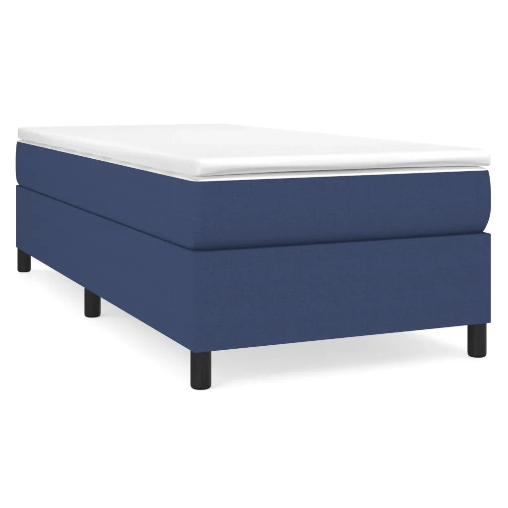 Struttura Letto a Rete a Molle Blu 90x190 cm in Tessuto 3120828