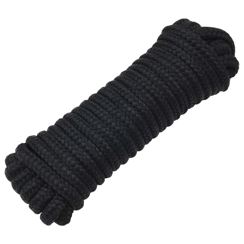 Corda da Barca 15 m 2 Nero Poliestere 42029788