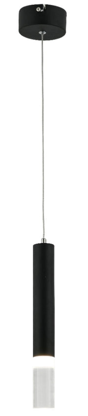 Lampada a sospensione tubo nero Gwen Reality LED 5W