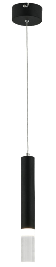 Lampada a sospensione tubo nero Gwen Reality LED 5W