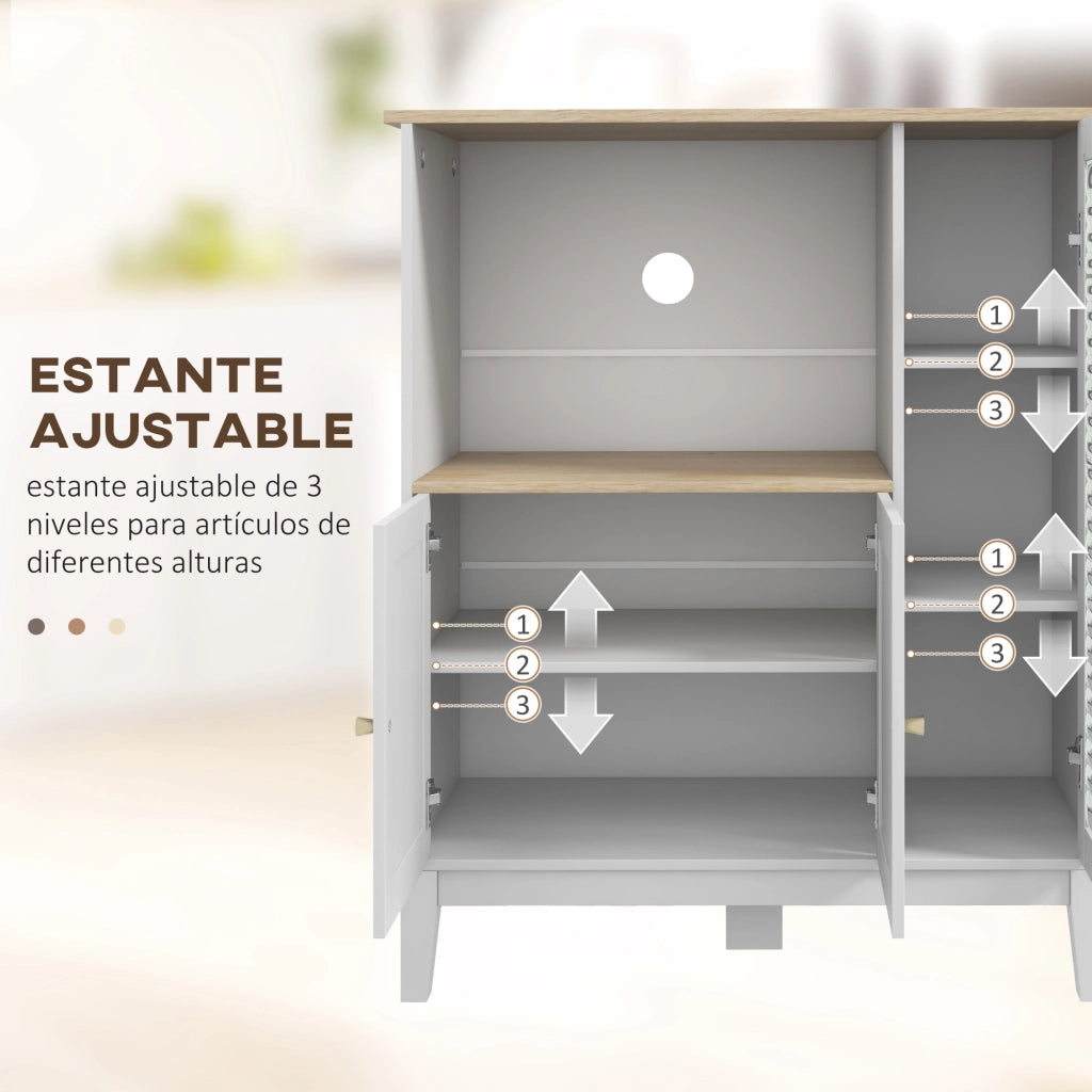 Mobile da cucina con ante e ripiani ¨C Minimal ¨C 80x35x97 cm bianco