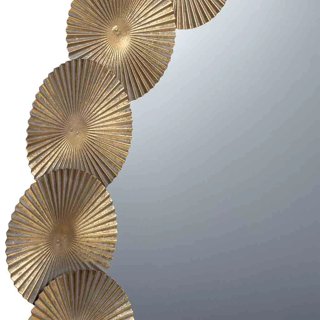 Specchio da parete in metallo 90x90x03h cm