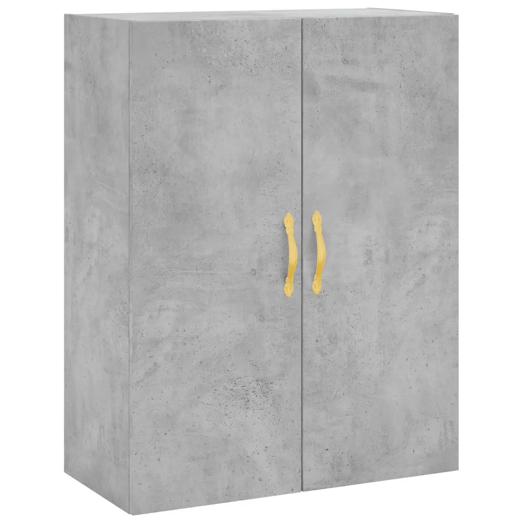 Credenza Grigio Cemento 69,5x34x180 cm in Legno Multistrato 3198133
