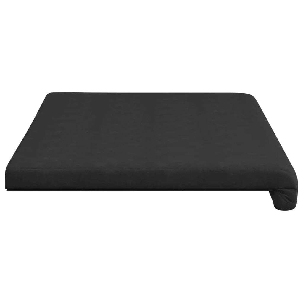 Cuscino per panchina Microfibra Nero Profondità 35 cm 42043286