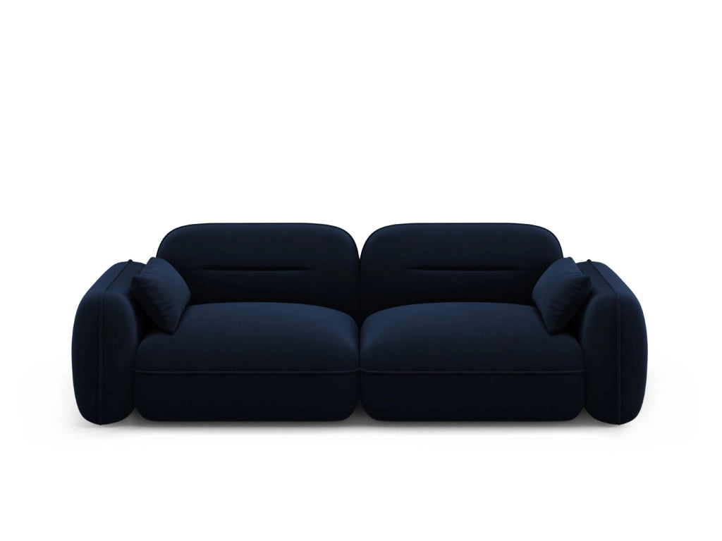 Cosmopolitan Design - Divano modulare "Sydney" 3 posti in velluto blu reale 
