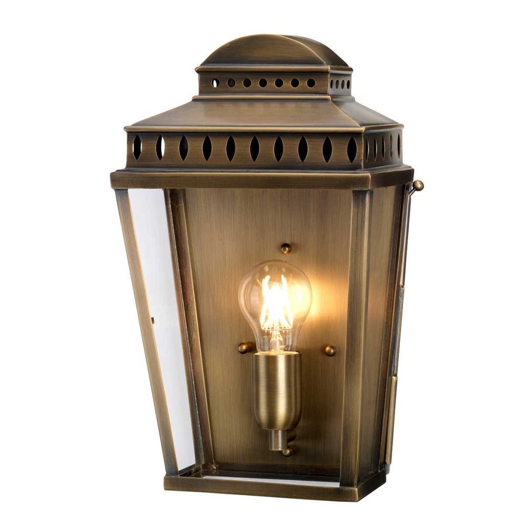 Applique esterna ottone anticato E27 60W Mansion House Elstead