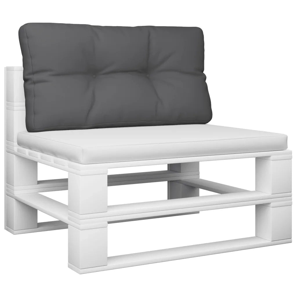 Cuscino per Pallet Antracite 80x40x12 cm in Tessuto 360601