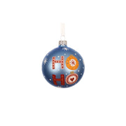 Pallina Vt opaca Ho-Ho-Ho d8cm blu sky