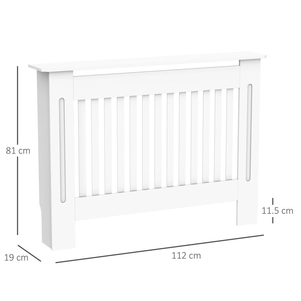 Copritermosifone in MDF ¨C Xylo ¨C Bianco, 112x19x81 cm