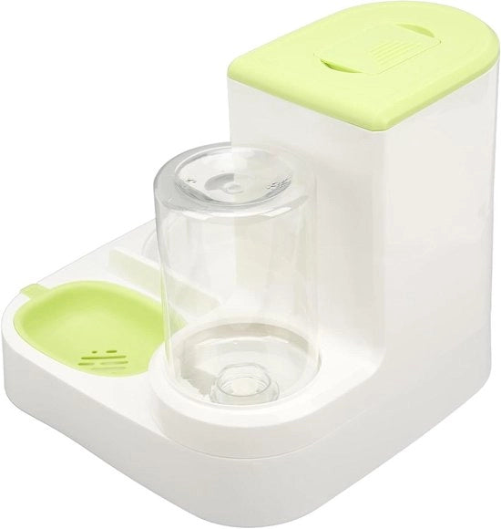 Dispensatore automatico di acqua e ciotola per animali domestici - contenitore alimentare 2,2L - uso domestico - bere e mangiare - verdure - 1L - adatto per animali domestici