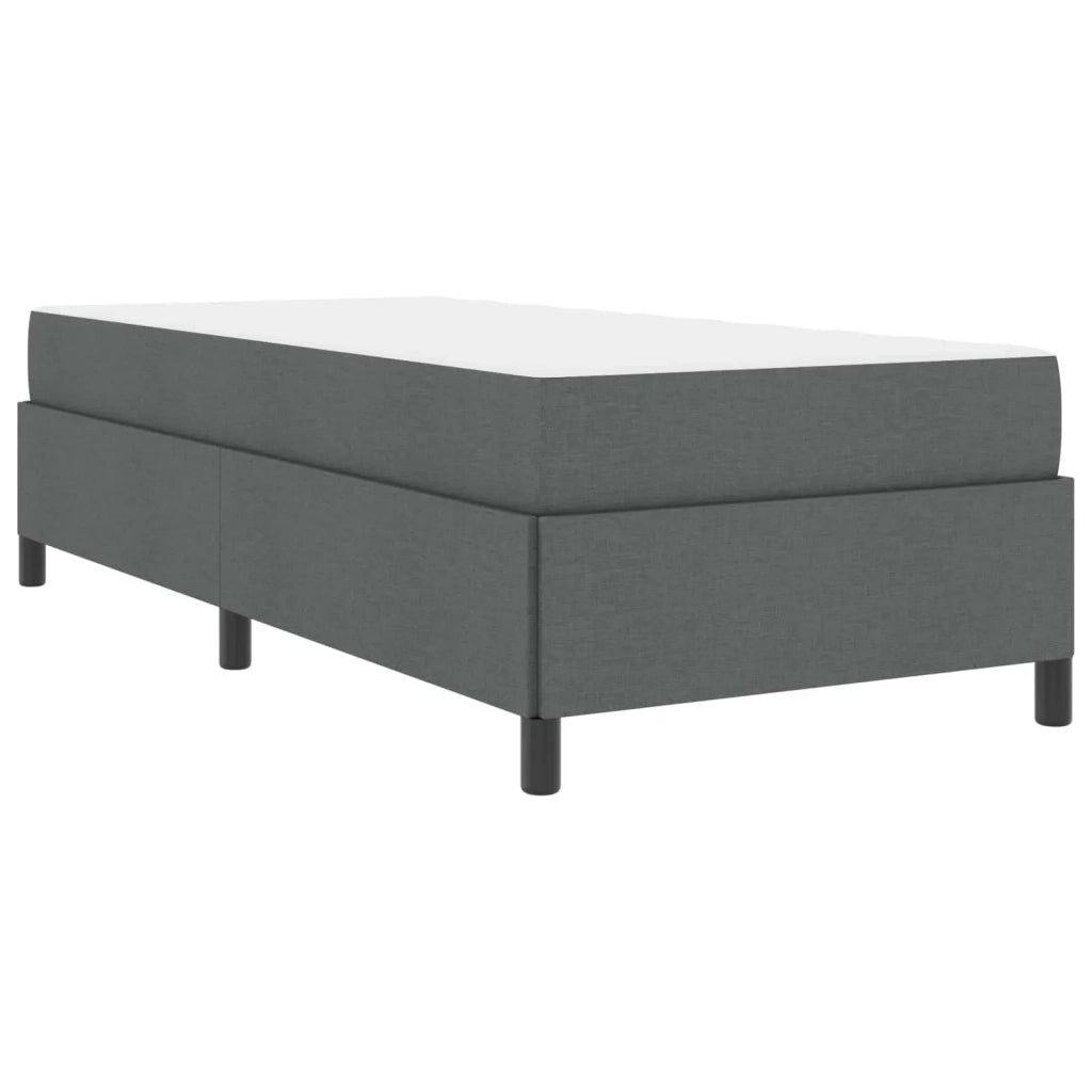 Letto a molle Grigio scuro 80 x 200 cm Tessuto