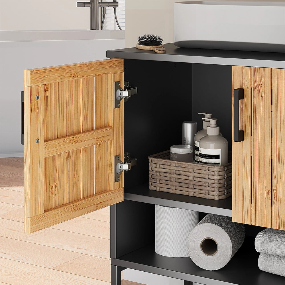 Vicco Set di mobili da bagno Bambù 3 parti