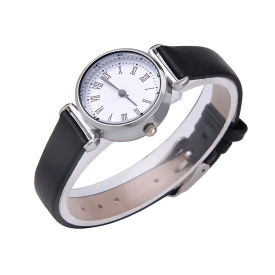 Orologio Donna - Mini Design - Cinturino Oraio Sostenibile in Pelle Sintetica - Movimento Quarts - Cassetta Oraia in Acciaio Leggero - Dial semplice - Orologio Donna