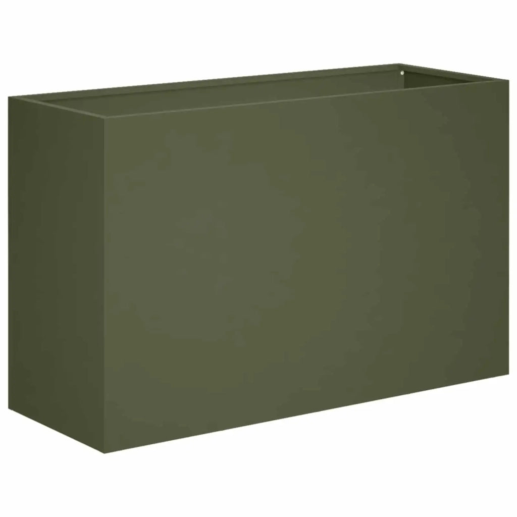 Vaso da giardino Verde Oliva 80 x 40 x 50 cm 8005714