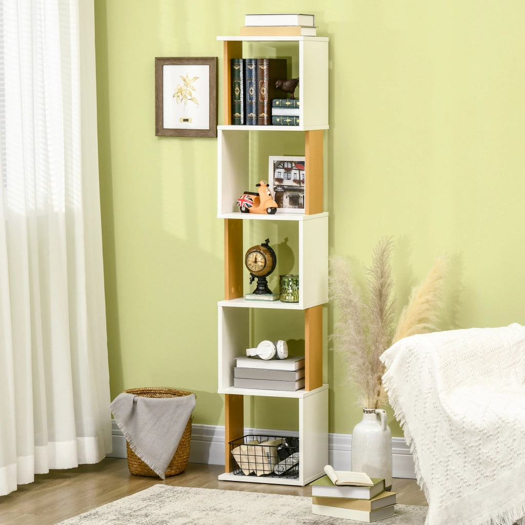 Libreria Scaffale S per Libri ¨C Minimal ¨C Bianco 33x28x161 cm