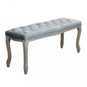 Set di 2 PANCA MISTY IN VELLUTO GRIGIO