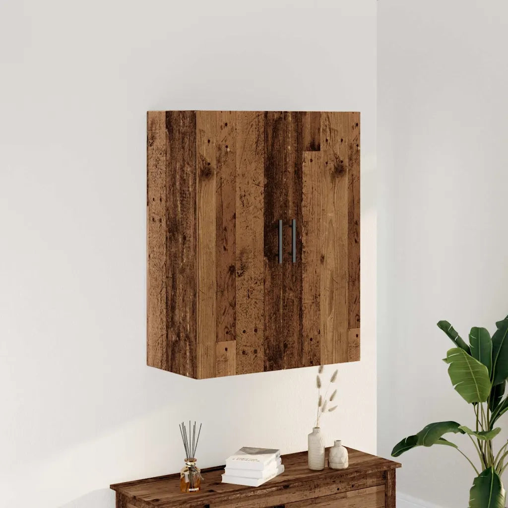 Mobile a Parete Legno Antico 69,5x34x90 cm 857292