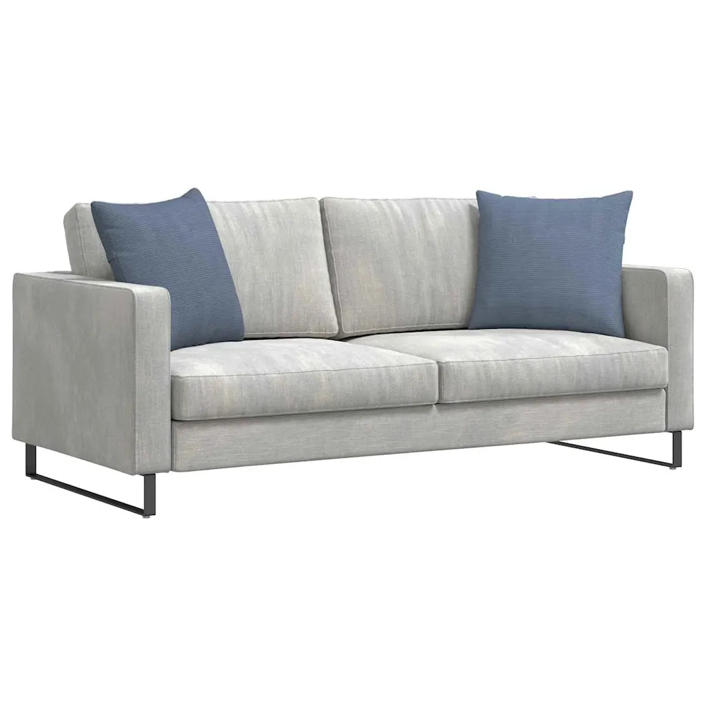 Cuscini da Divano 2 pz-Set di 2 Cuscini per Sofa Blu 50 x 50 cm Tessuto in Cords 871913