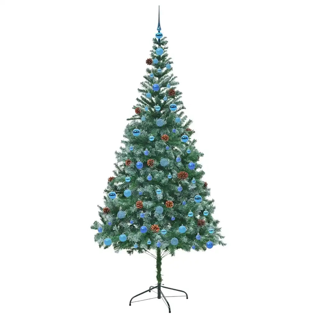 Albero di Natale artificiale Verde 210 cm PVC e Acciaio 3396730