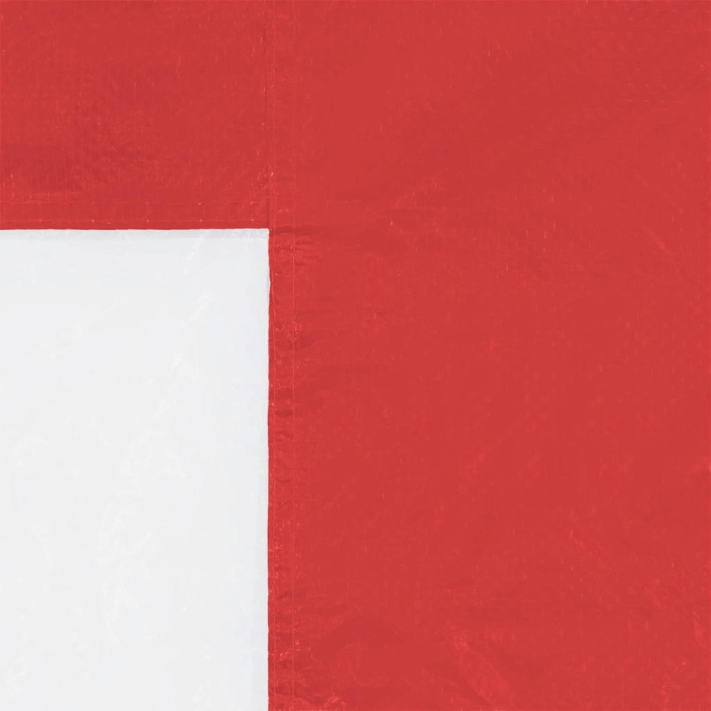 Parete per tenda da festa 2 pz 300 x 195 cm Rosso PE e Acciaio CFW1921719