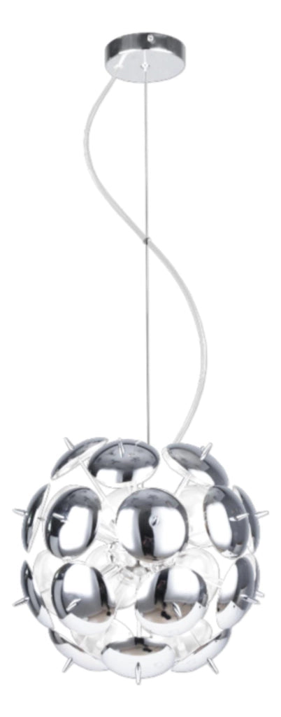 Lampadario Lampex Muskat 8 luci cromato Ø36cm moderno E14
