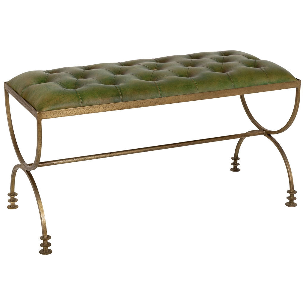 Panca in pelle nera 88x38x48h cm