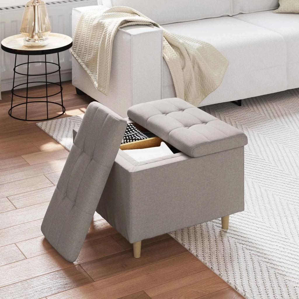 Pouf contenitore con cuscino Talpa 60 x 60 x 45 cm Tessuto 876822