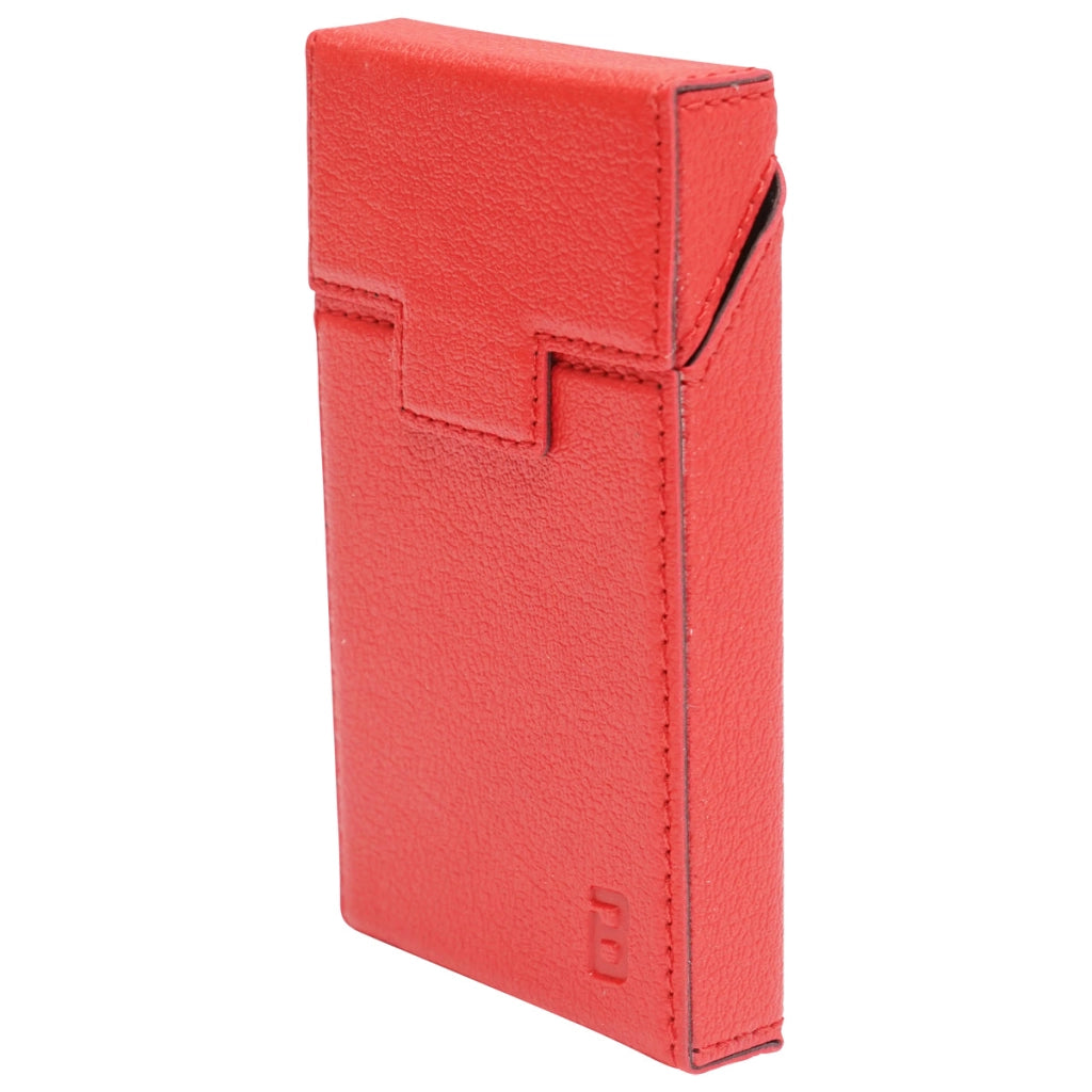Custodia in pelle rossa per pacchetto di sigarette P34