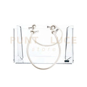 SHOPPER PICCOLA CHARLOTTE IN CRISTALLO ACRILICO TRASPARENTE