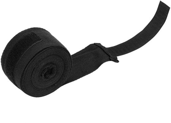 Bende per protezione delle mani - Manopera per boxe - 2.5M - Fitness boxe - Adatto per Kickboxing - Nero/rosso/bianco