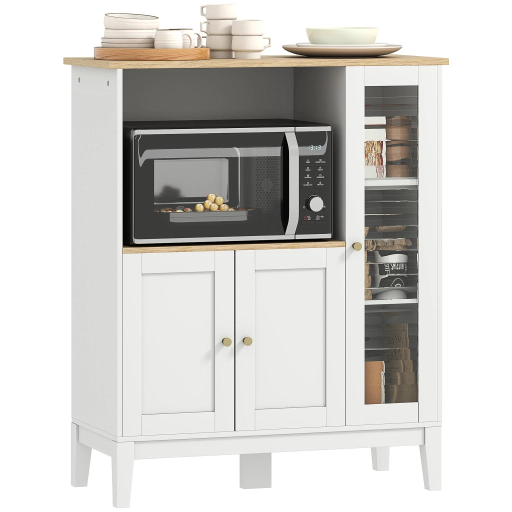 Mobile da cucina con ante e ripiani ¨C Minimal ¨C 80x35x97 cm bianco