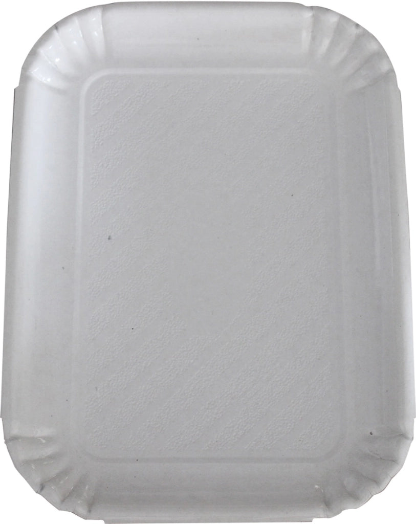 VASSOIO IN CARTONE BIANCO RETTANGOLARE IN SET DA  2 PEZZI 23,1X33,2CM