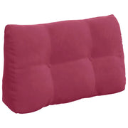 Cuscino per Schiena | Cuscino dorsale Rosso Vino 80 x 24 x 50 cm Velluto