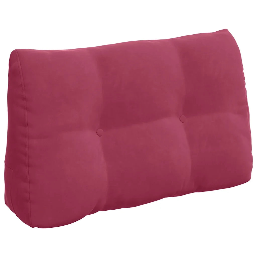 Cuscino per Schiena | Cuscino dorsale Rosso Vino 80 x 24 x 50 cm Velluto