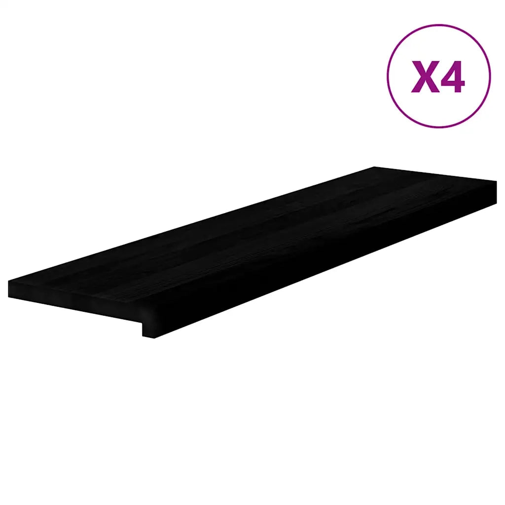 Gradini 4 pz Marrone Scuro 100x30x2 cm Legno Massello Rovere