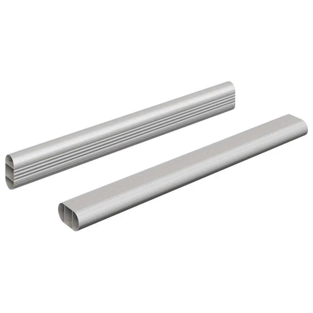 Asta per armadio 2 pcs Argento 264 x 15 x 29 mm 864877